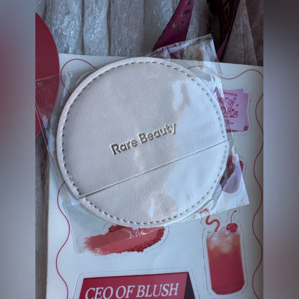 NWT Rare Beauty Event Laynard Compact Mirror Toni Bravo Stickers Bundle